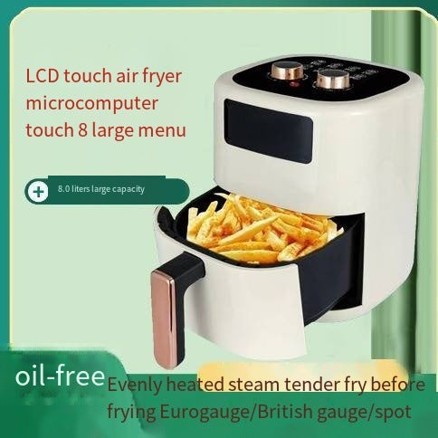 Cross-border European Standard Air Fryer Household Large Capacity Air Fryer Multi-functional Oven Chips Machine Deep Frying Pan