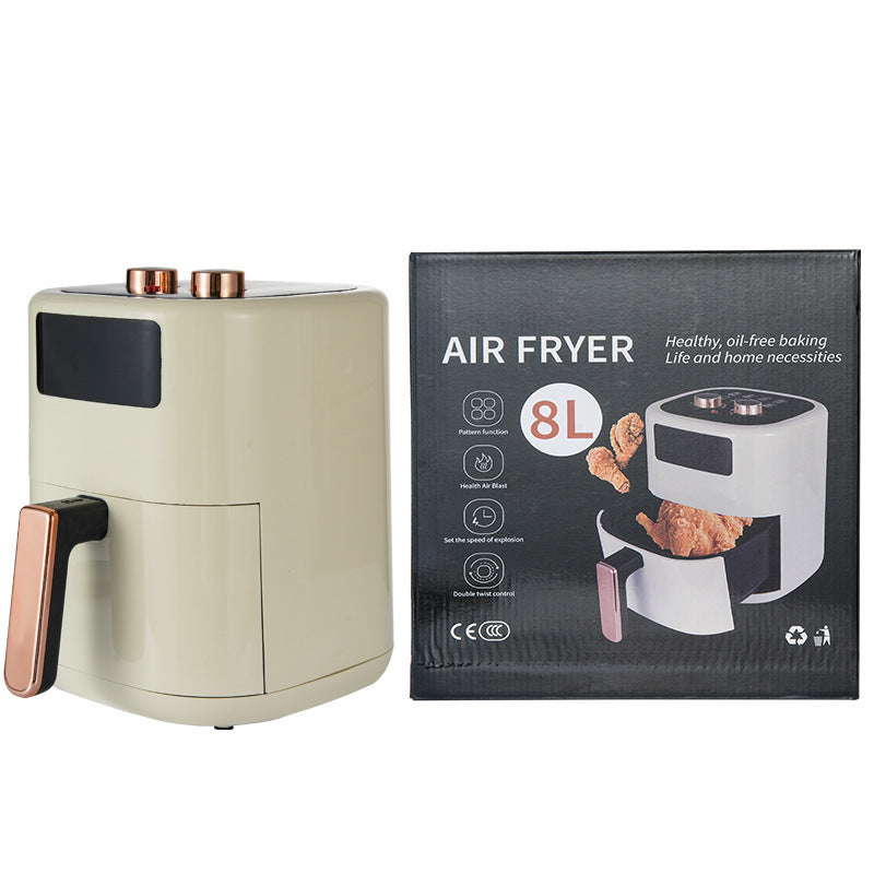 Cross-border European Standard Air Fryer Household Large Capacity Air Fryer Multi-functional Oven Chips Machine Deep Frying Pan