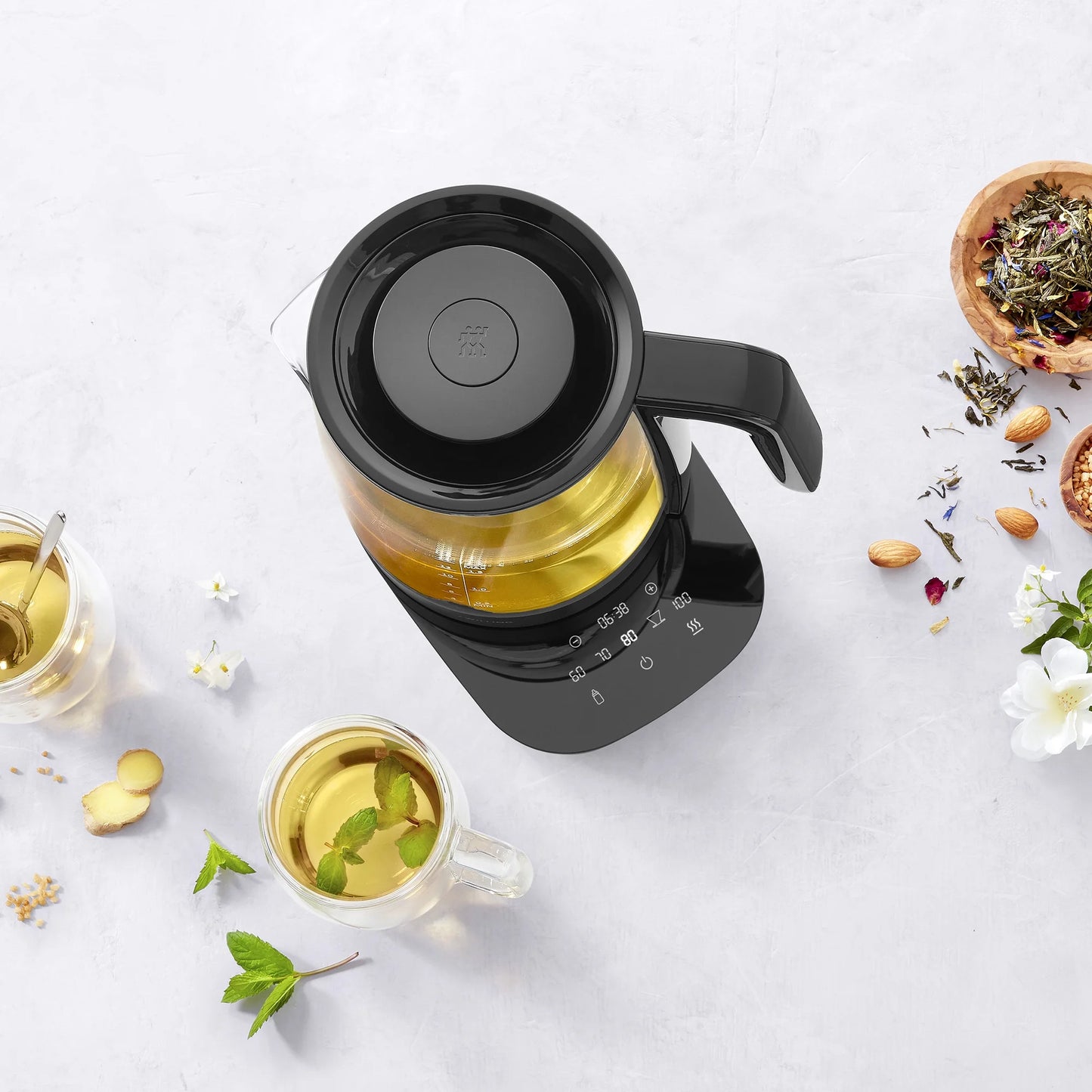 Enfinigy Glass Kettle, Tea Kettle, Black