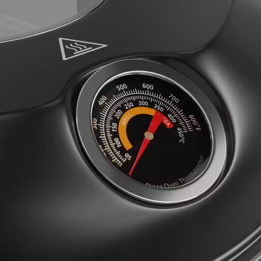 12 In. Black Countertop Indoor Grill Oven Electric Stone Pizza Oven Maker with 2 Pizza Peals, Scraper, Cutter, Cookbook