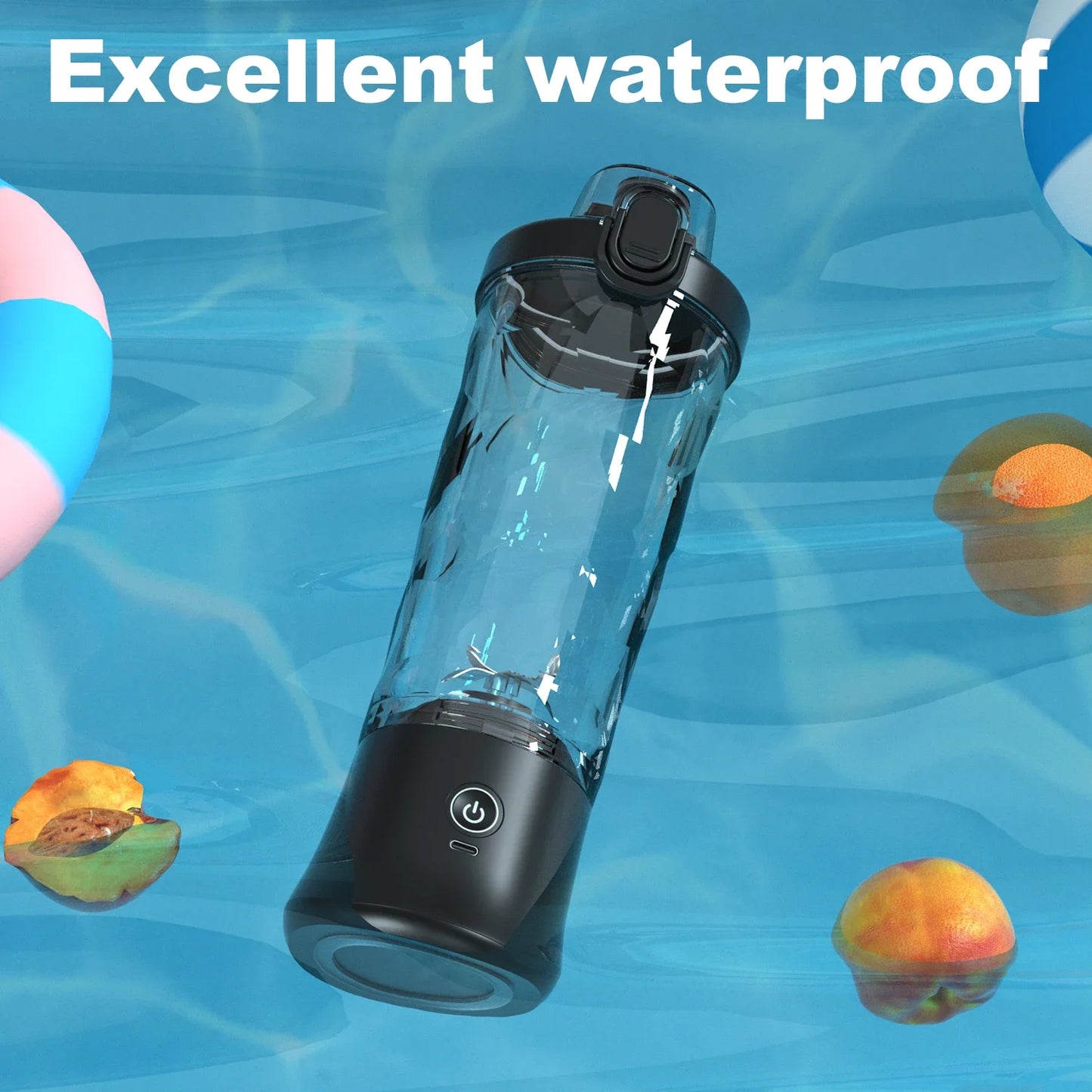 Portable Blender Personal Juicer - Kitchen 20oz USB Rechargeable 4000mAh Large Battery With 6 Blades for Smoothies Shakes Baby