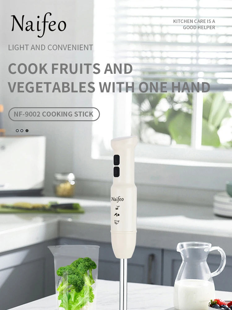 400W Powerful Motor Handheld Blender, Electric Mixer for Kitchen, Portable Blender for Smoothies, Food & Drink Preparation