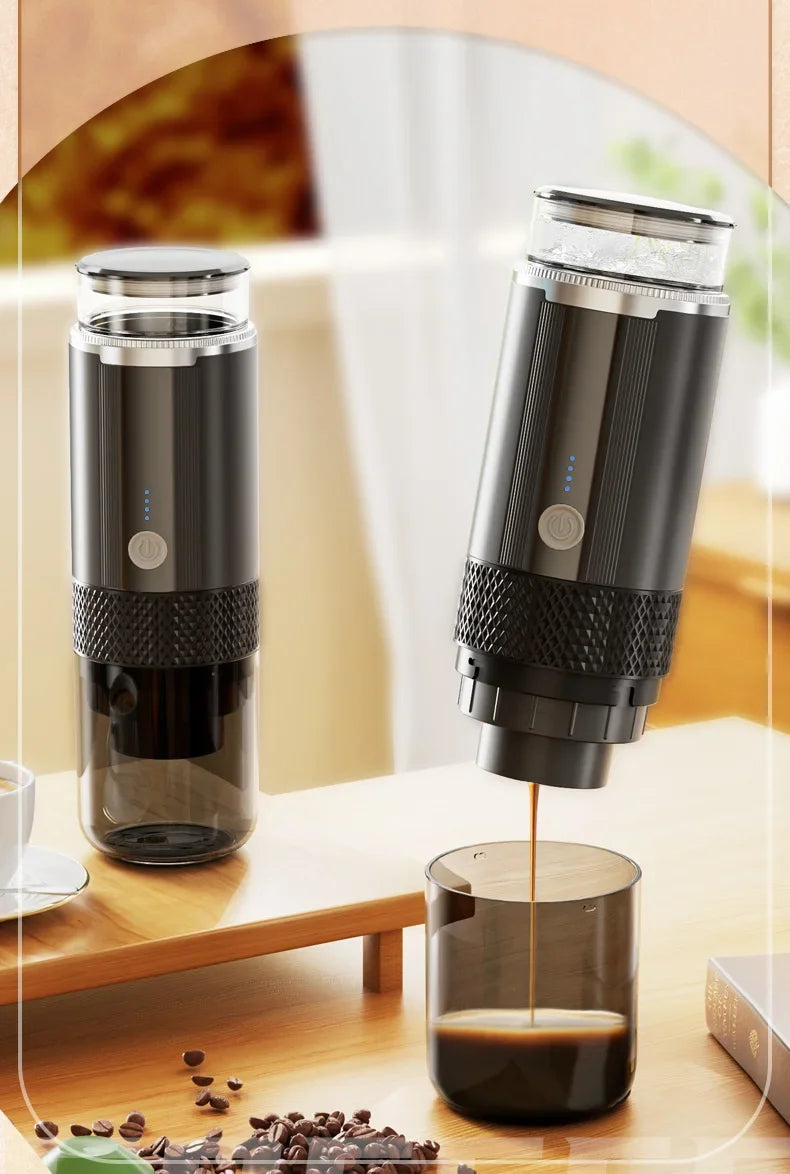 Portable Coffee Machine Maker Electric Capsule Ground Coffee Brewer Fit Powder Suitable Coffee Machine