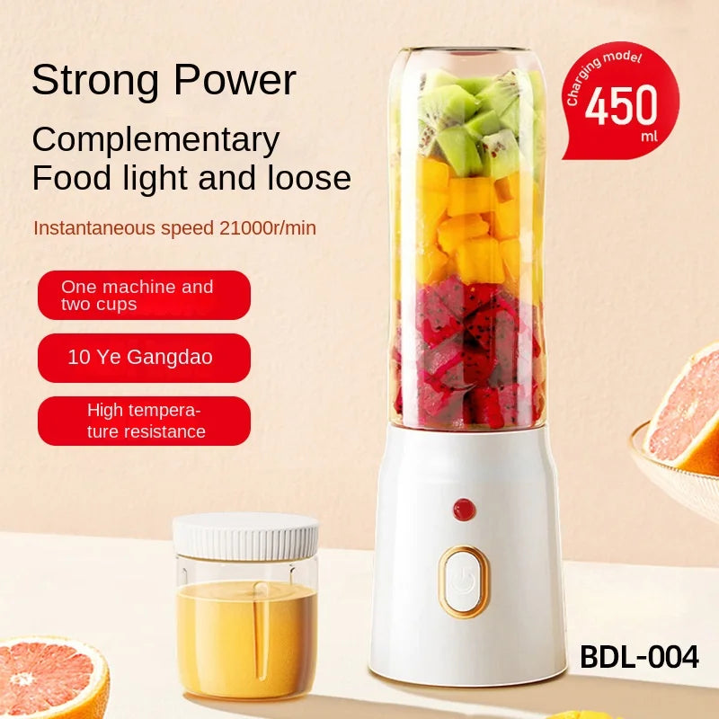 Portable Blender For Kitchen And Home Wireless Electric Fruit Juicer Machine Shakes and Smoothies Personal Travel Blender