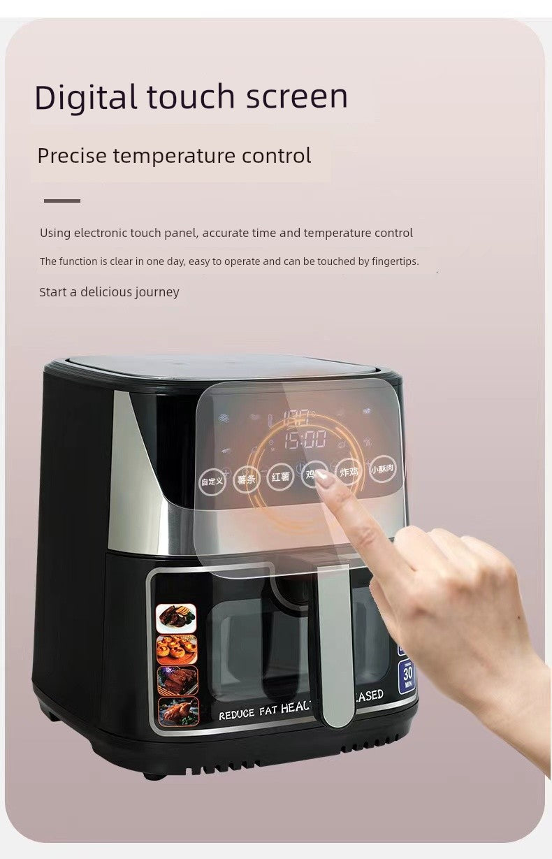 Visual Large Capacity 10.5 L Home Use and Commercial Use Mechanical Touch Screen Air Fryer Multi-Function All-in-One Machine Oven