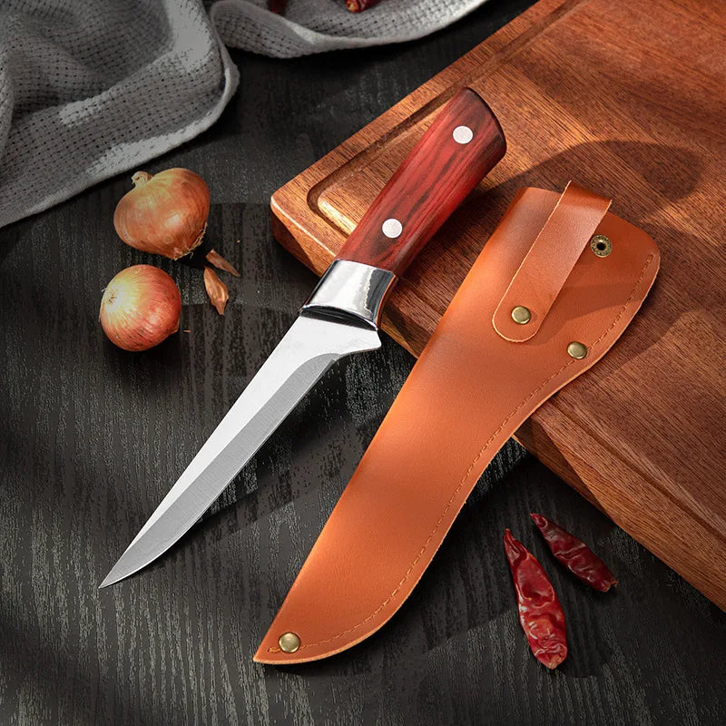 Hand-Forged Boning Knife Butchers' Knife Professional Cleaver Slicing Knife Household Cutting Knife Meat Cutter