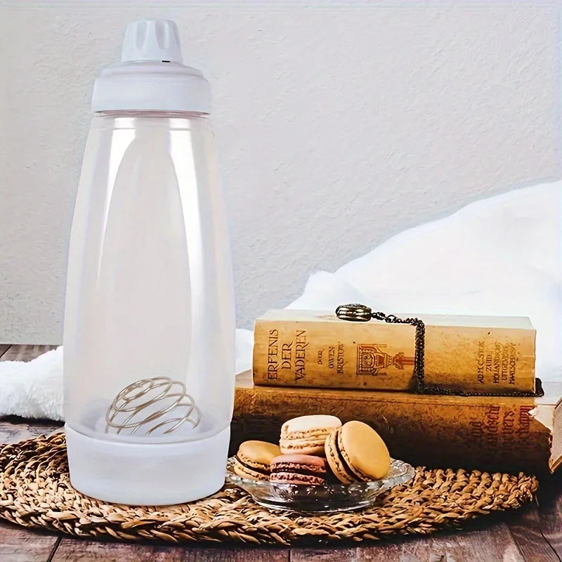 Pancake Batter Bottle Battler Mixer with Blender Ball Wire Whisk for Restaurant Baking Pancakes Cupcakes Muffins Crepes and More