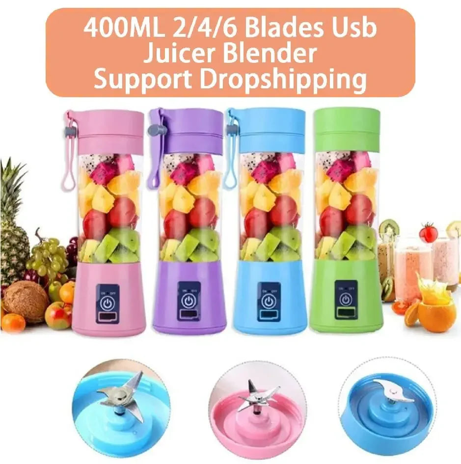 Portable Blender Home Portable Rechargeable High-power Fast Fruit Smoothie Juicer Multifunctional Milkshake Blender Cup