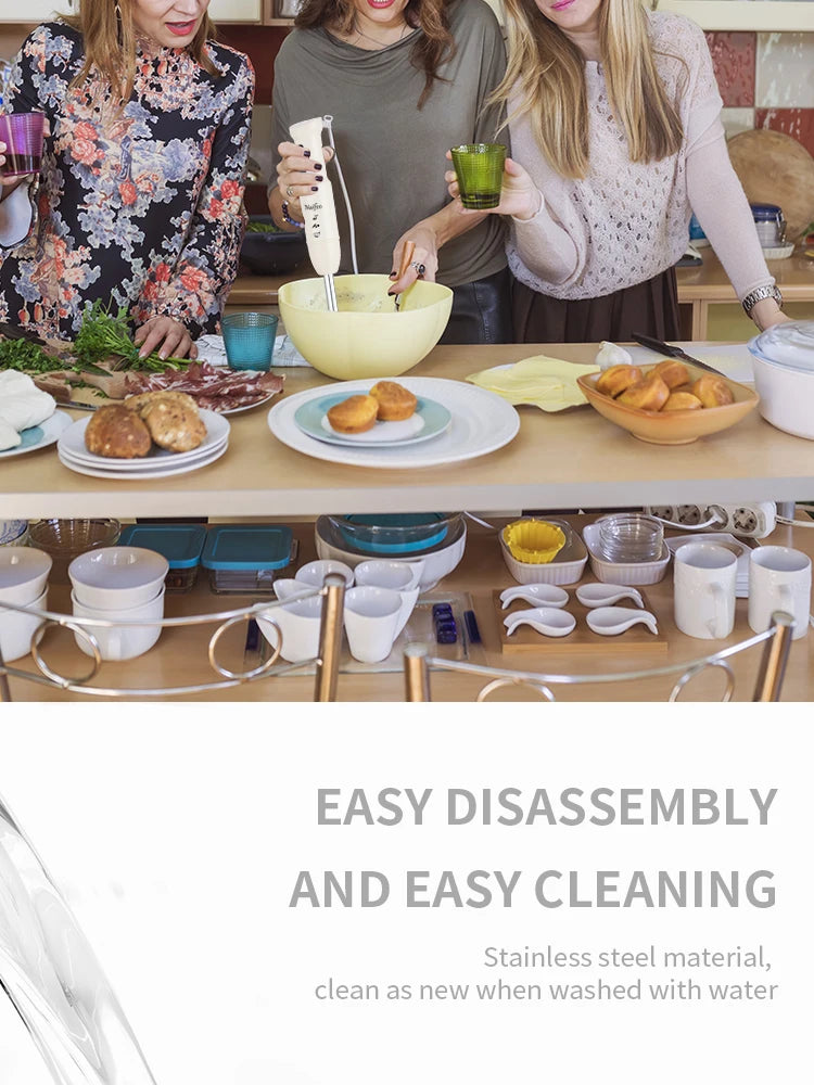 400W Powerful Motor Handheld Blender, Electric Mixer for Kitchen, Portable Blender for Smoothies, Food & Drink Preparation