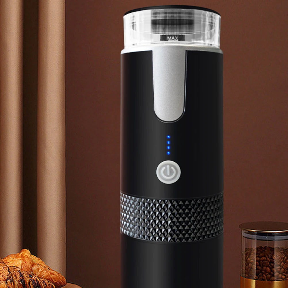 170ML Coffee Maker Portable Automatic Coffee Machine Wireless Compatible with Capsule & Ground Coffee for Camping Travel Hiking
