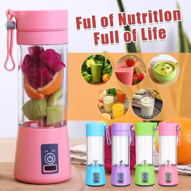Portable Blender Home Portable Rechargeable High-power Fast Fruit Smoothie Juicer Multifunctional Milkshake Blender Cup