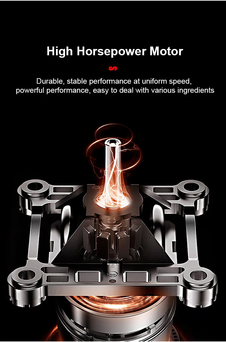2000W Stationary Blender Heavy Duty Commercial Mixer Ice Smoothies Appliances for Kitchen Professional High Power Food Processor