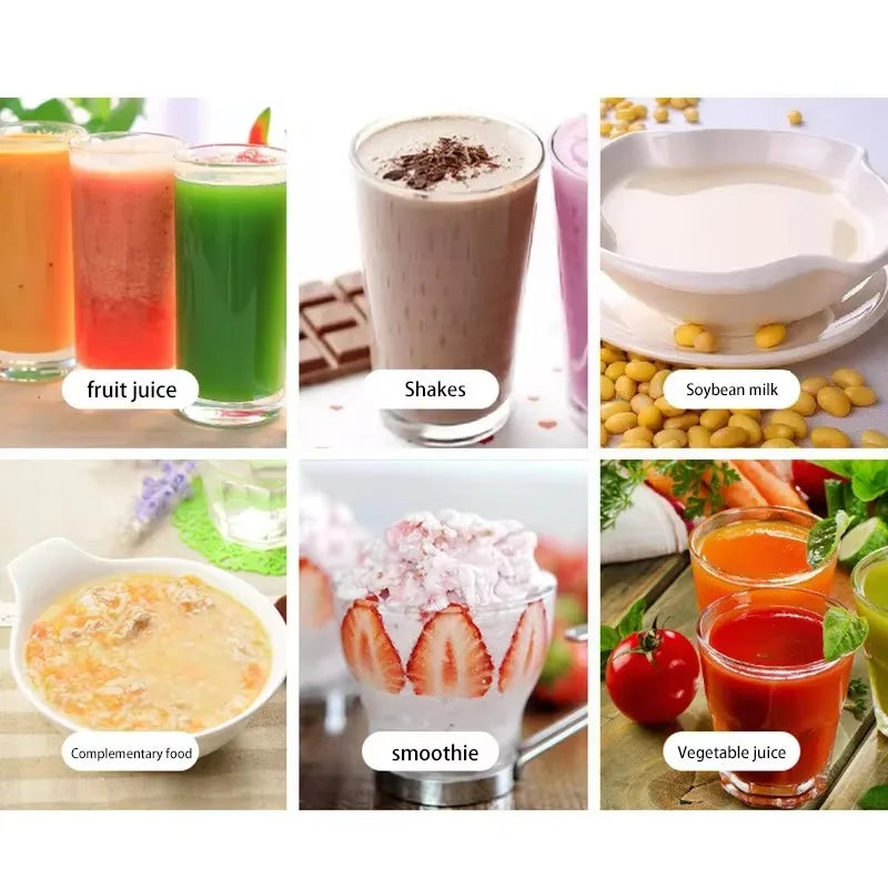 Portable Blender Home Portable Rechargeable High-power Fast Fruit Smoothie Juicer Multifunctional Milkshake Blender Cup