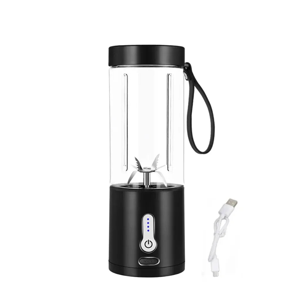 6 Baldes Portable Blender Powerful Personal juicer For Shakes Smoothies Usb Rechargeable Portable Cup Fruit Fresh Juice Mixer
