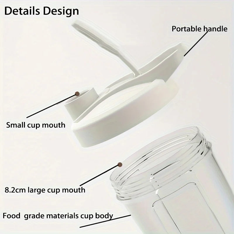 New Portable Electric Shaker Bottle USB Rechargeable Blender Multipurpose Mixer Cups for Fitness Workout Automatic Mixing Cup