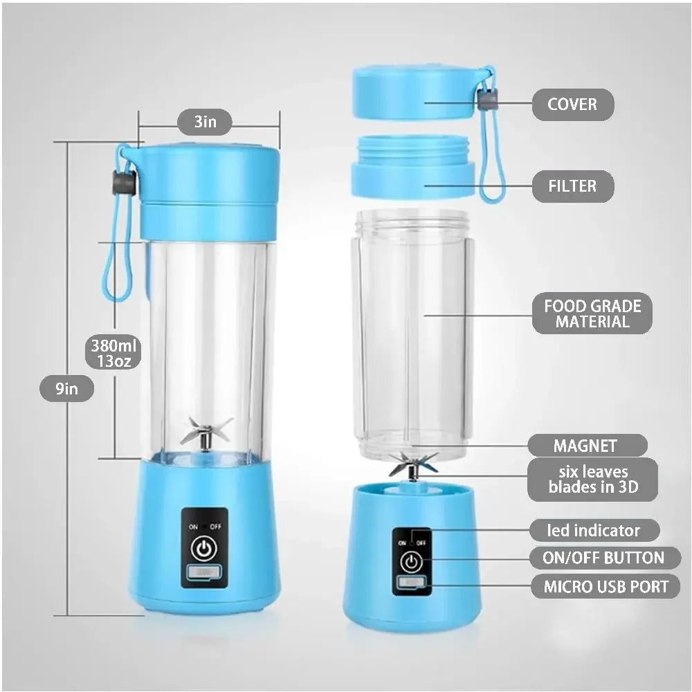 Portable Blender Home Portable Rechargeable High-power Fast Fruit Smoothie Juicer Multifunctional Milkshake Blender Cup