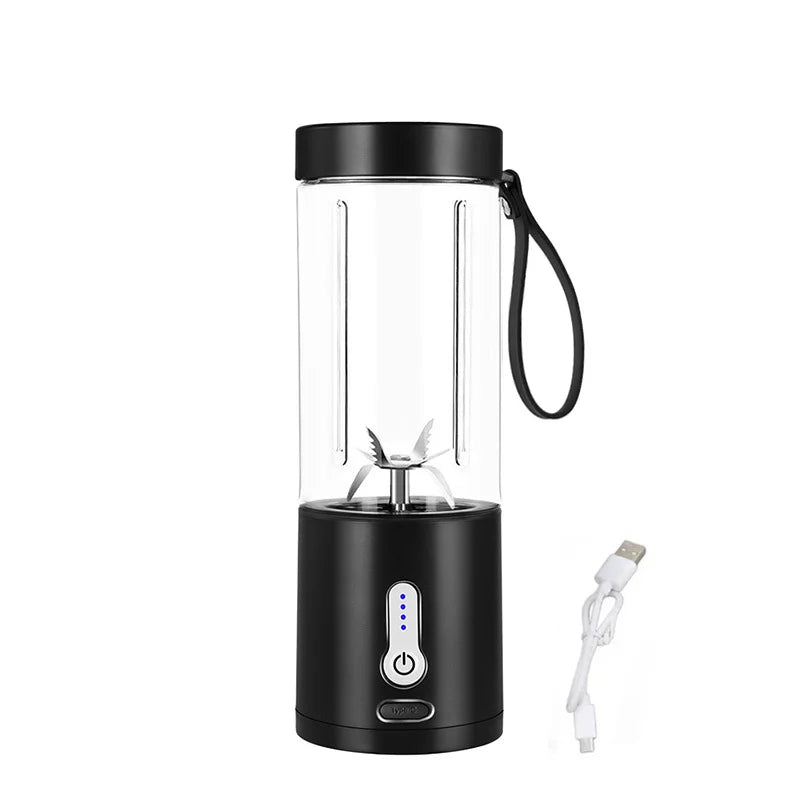 6 Baldes Portable Blender Powerful Personal juicer For Shakes Smoothies Usb Rechargeable Portable Cup Fruit Fresh Juice Mixer