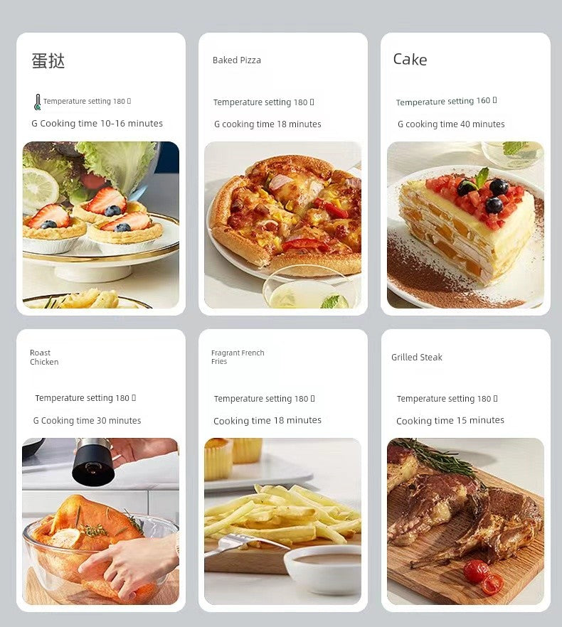 Visual Large Capacity 10.5 L Home Use and Commercial Use Mechanical Touch Screen Air Fryer Multi-Function All-in-One Machine Oven