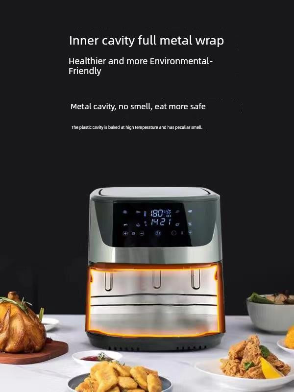 Visual Large Capacity 10.5 L Home Use and Commercial Use Mechanical Touch Screen Air Fryer Multi-Function All-in-One Machine Oven
