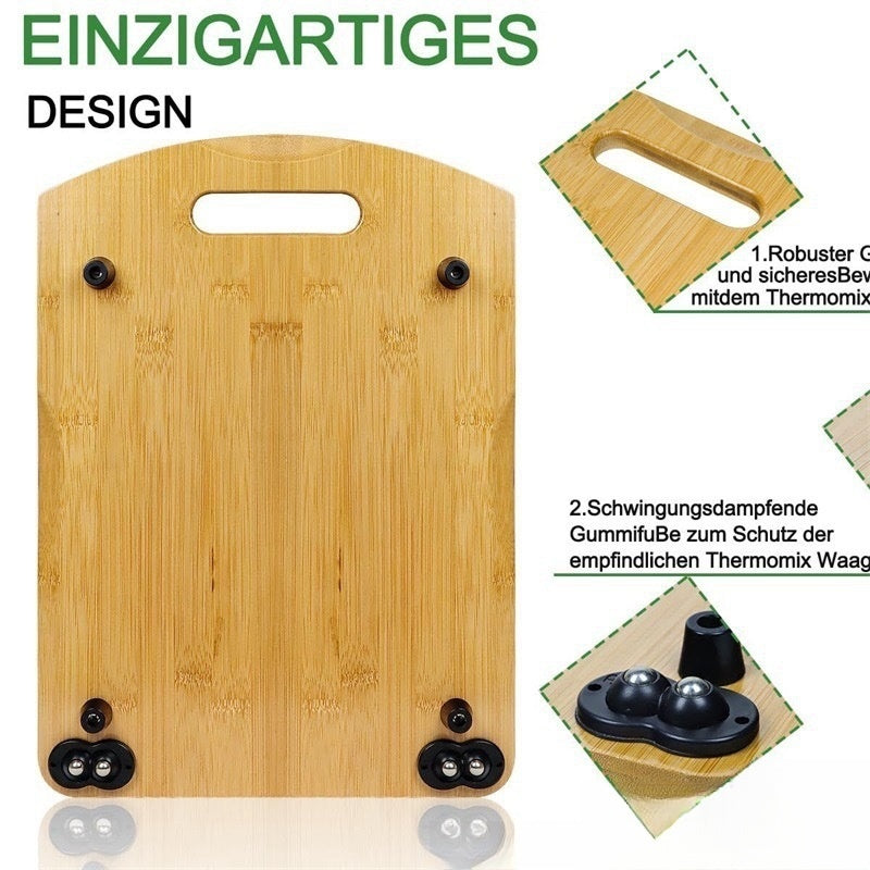Wooden Cooking Machine Tray Kitchen Countertop Coffee Machine Sliding Base