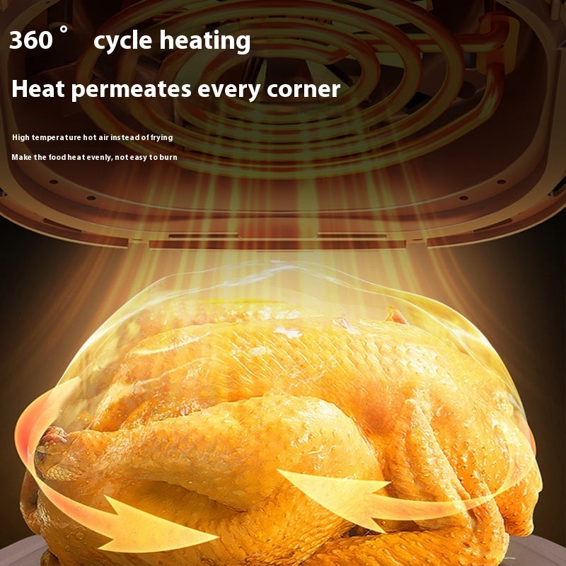 Cross-border European Standard Air Fryer Household Large Capacity Air Fryer Multi-functional Oven Chips Machine Deep Frying Pan