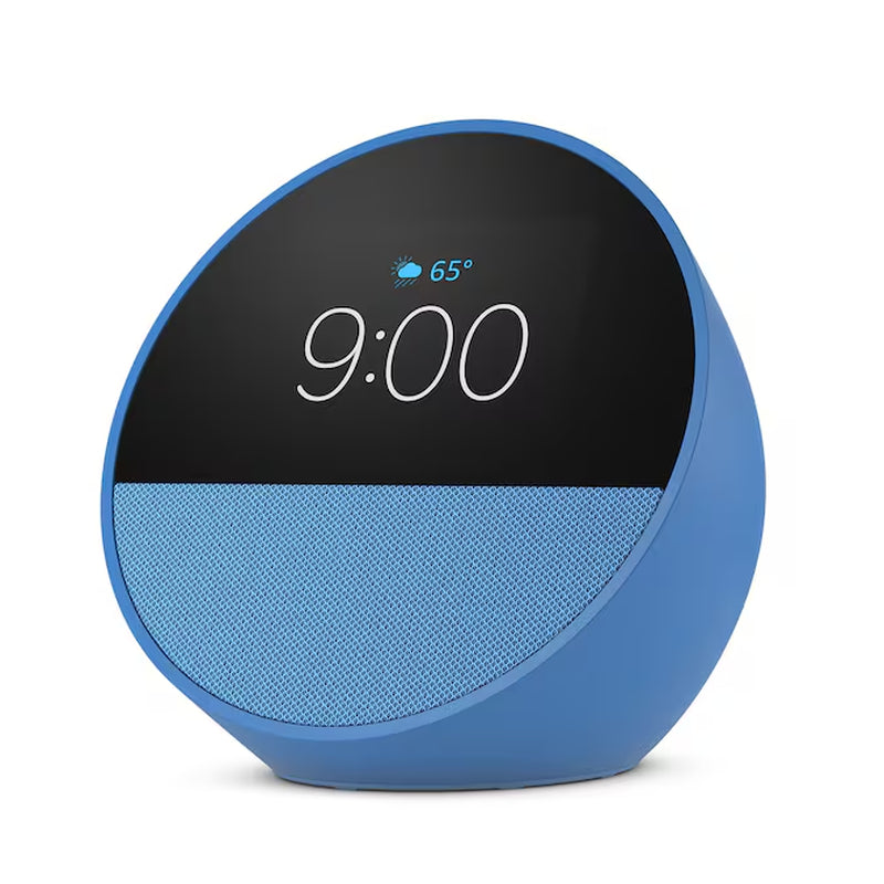 Echo Spot (2024 Release), Smart Alarm Clock with Vibrant Sound and Alexa - Black