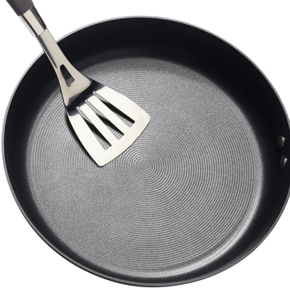 Symmetry 10 Inch and 12 Inch Nonstick Frying Pan, Black