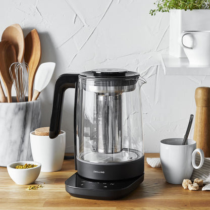 Enfinigy Glass Kettle, Tea Kettle, Black