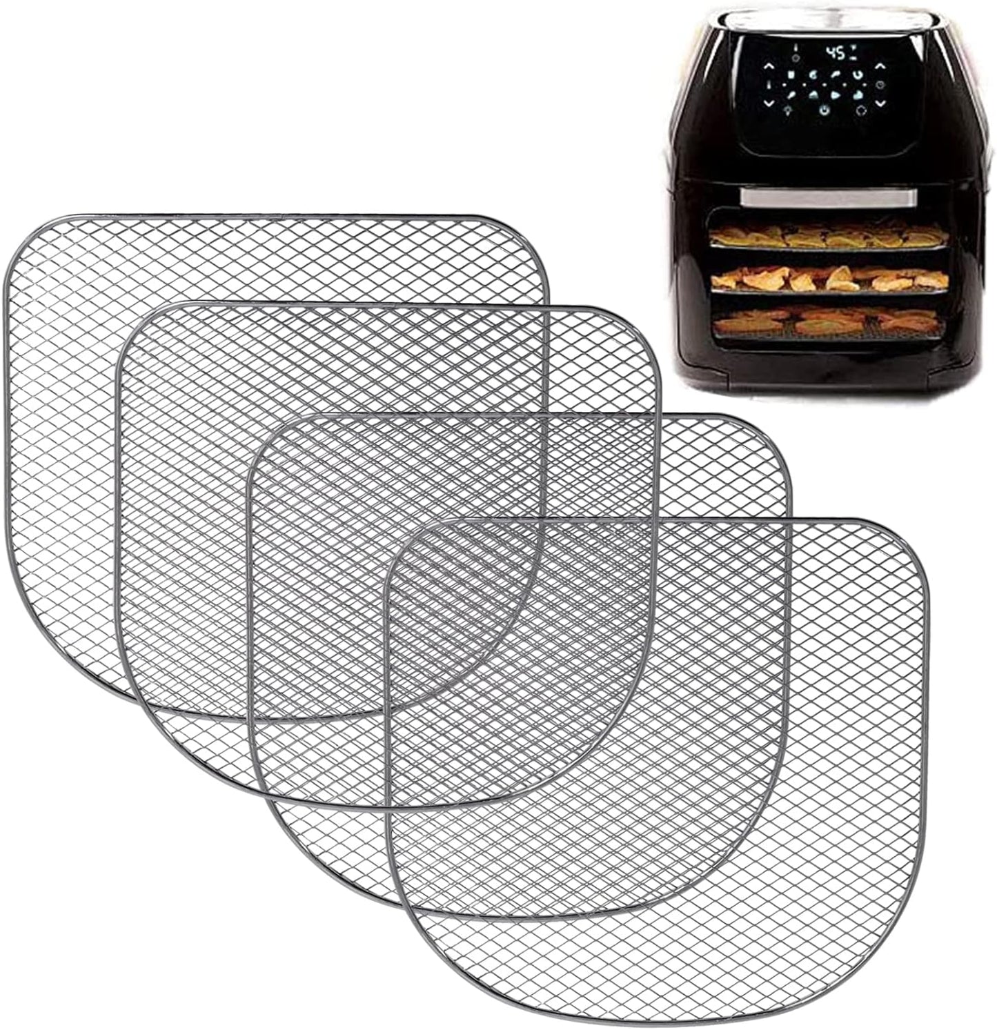 Dehydrator Racks Compatible with 6Qt Chefman Caynel and Power Air Fryer Oven