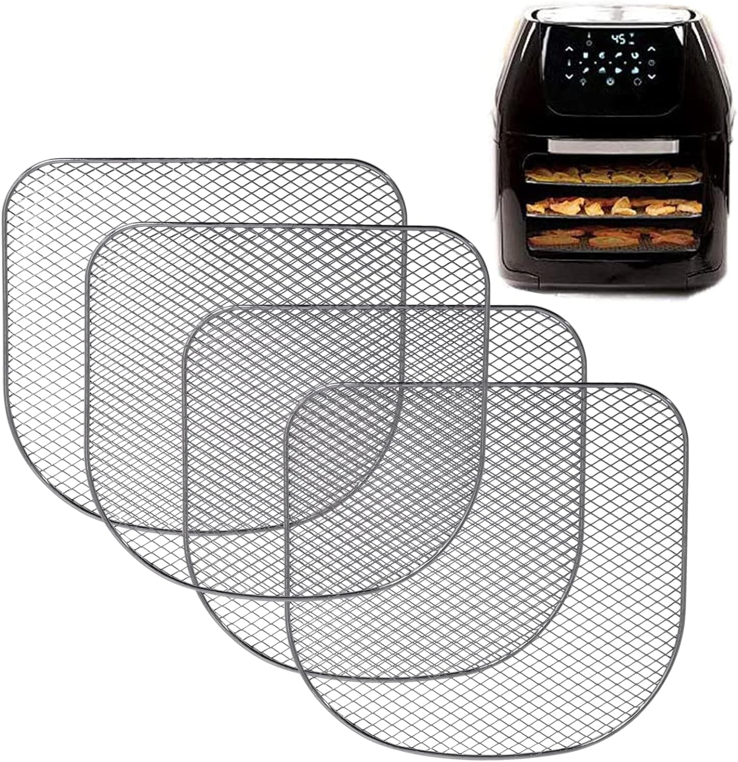 Dehydrator Racks Compatible with 6Qt Chefman Caynel and Power Air Fryer Oven