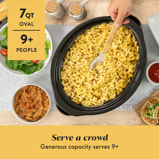 Crockpot 7-Quart Slow Cooker, Manual, Stainless Steel