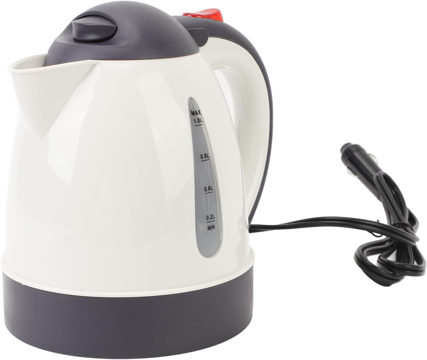 1000Ml Car Electric Kettle Portable Truck Water Boiler Electric Heater Road Trip Travel Cigarette Lighter Auto Shut off for Travel Office Kitchen(12V)
