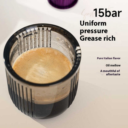 Portable Coffee Machine Automatic Extraction Ground Coffee Capsules Dual-use