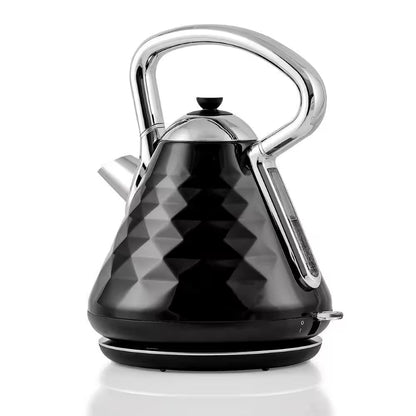 Cleo Collection 7.1-Cup Black Electric Kettle with Boil-Dry Protection and Auto Shut-Off