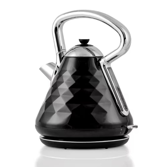 Cleo Collection 7.1-Cup Black Electric Kettle with Boil-Dry Protection and Auto Shut-Off