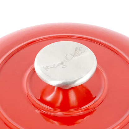 6 Qt. Enameled Cast Iron Bread Pot in Red with Baking Mat