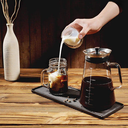 Airtight Cold Brew Coffee (Iced Tea) Maker 51Oz/1.5L, Bpa-Free, Durable Borosilicate Glass Pitcher and Stainless Steel Fine-Mesh Filter, Dishwasher Safe, Spill-Proof, 6 Cups Capacity