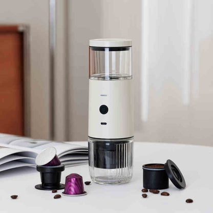 Portable Coffee Machine Automatic Extraction Ground Coffee Capsules Dual-use