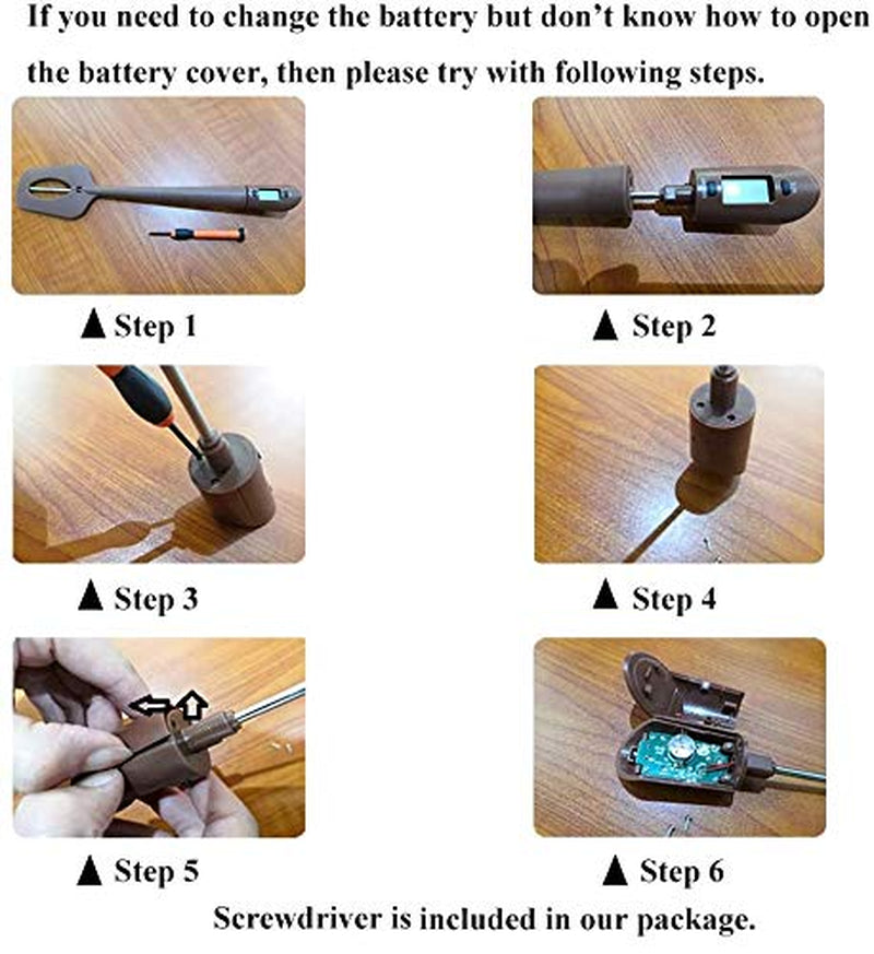 Digital Candy Thermometer Spatula Thermometer Meat Thermometer with Pot Clip & 9" Probe – Fast Instant Read Digital Food Thermometer for Candy Chocolate Jam Meat, BPA Free Silicon Frying