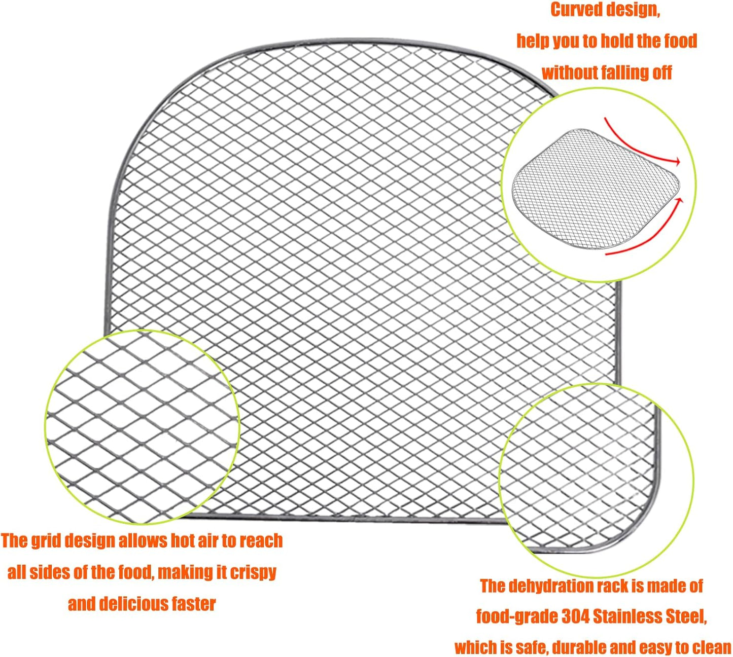 Dehydrator Racks Compatible with 6Qt Chefman Caynel and Power Air Fryer Oven