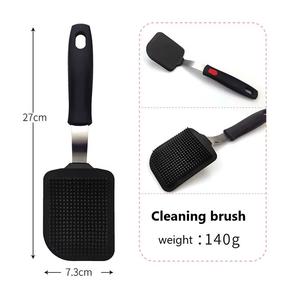 Silicone Spatula for Non Stick Pots High-Temperature Resistant High Quality Stir Spring Steel Fry Spatula Tool Kitchen Utensils