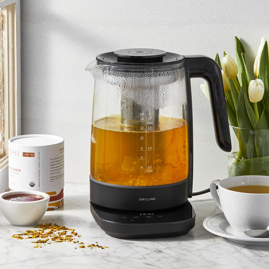 Enfinigy Glass Kettle, Tea Kettle, Black