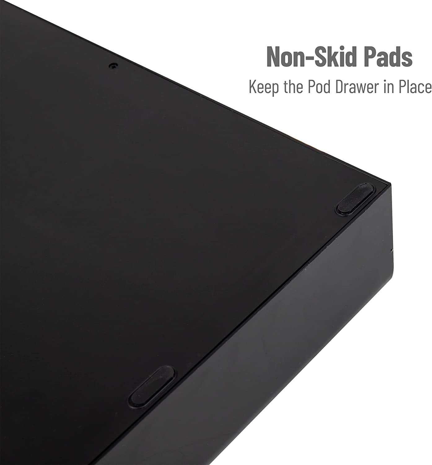 Single Serve Coffee Pod Drawer for 36 Pods, Countertop Organizer, Coffee Station Base, Black
