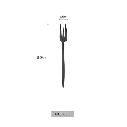 Matte Black Cutlery 18/10 Stainless Steel Flatware Set Kitchen Silverware Steak Tableware Dinnerware Spoon Fork Knife Chopsticks