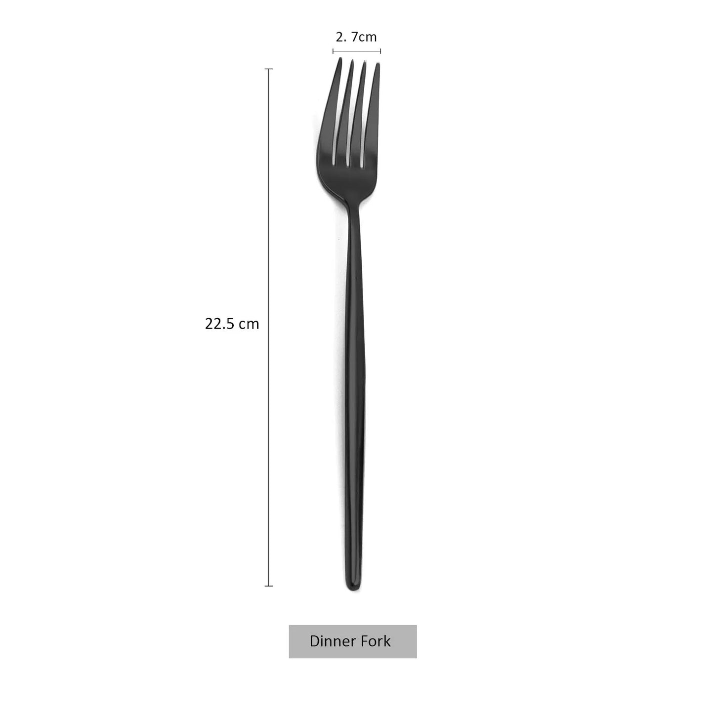 Matte Black Cutlery 18/10 Stainless Steel Flatware Set Kitchen Silverware Steak Tableware Dinnerware Spoon Fork Knife Chopsticks
