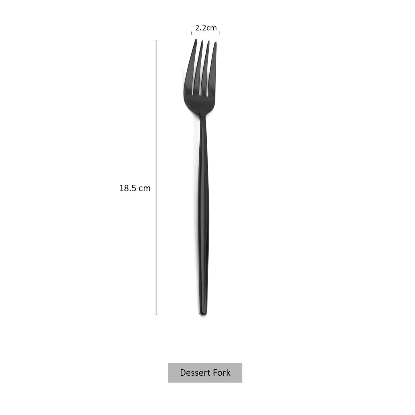 Matte Black Cutlery 18/10 Stainless Steel Flatware Set Kitchen Silverware Steak Tableware Dinnerware Spoon Fork Knife Chopsticks