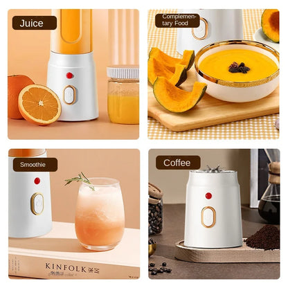 Portable  Blender For Kitchen And Home  Wireless Electric Fruit Juicer Machine Shakes and Smoothies Personal Travel Blender