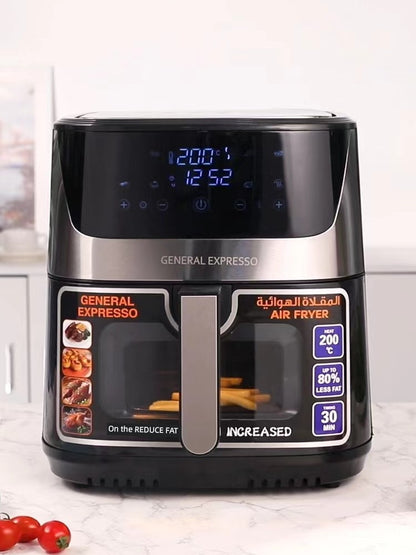 Visual Large Capacity 10.5 L Home Use and Commercial Use Mechanical Touch Screen Air Fryer Multi-Function All-in-One Machine Oven