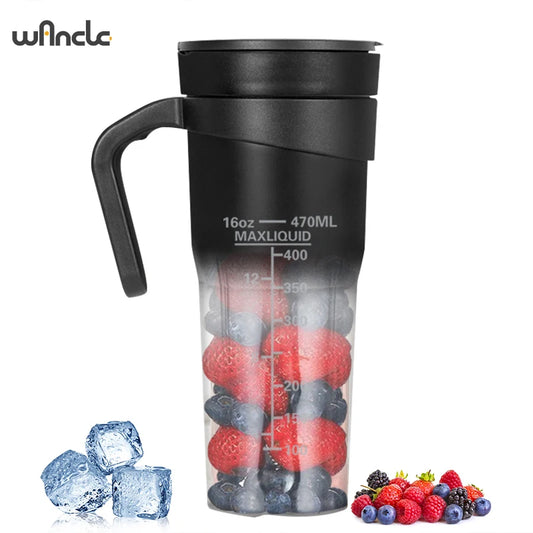 Electric Portable Blender USB Rechargeable Portable Juicer Blades for Shakes Smoothies 470ML Multifunctional Fresh juice Machine