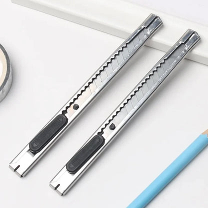 16pcs Utility Knife Stainless Steel Paper Cut Box Cutter Tools Kit Non-Slip Blades Unboxing Knife Handicraft Carving Tools
